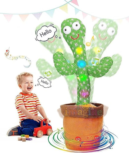 SUPER TOY Dancing Cactus Talking Plush Toy with Singing & Recording Function